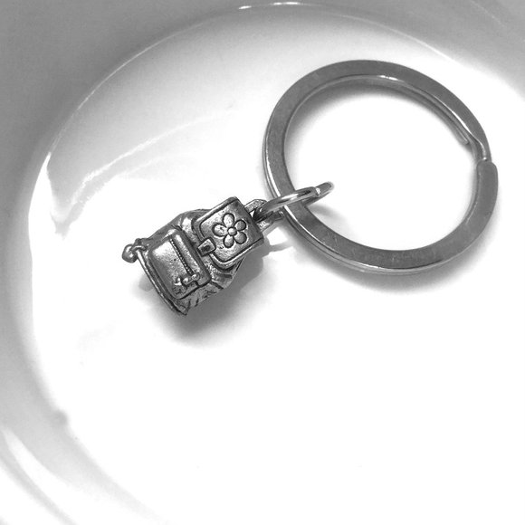 Miniature Backpack Knapsack Hiking School Bag Charm Gift Key ring Keychain - Picture 2 of 4